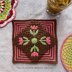 Tulip Bloom Mosaic Square