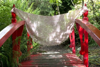 Falling Petals Lace Shawl