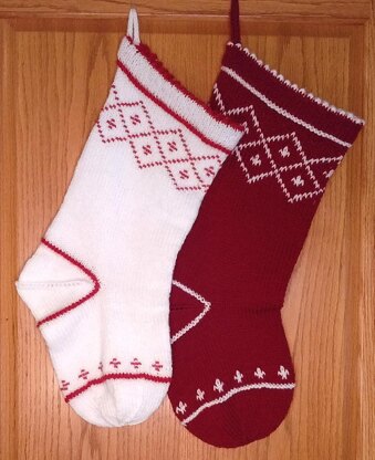 Beaded Diamonds Stocking