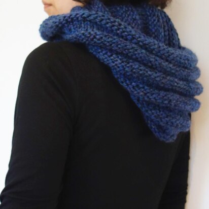Hooded Ribbed Infinity Scarf