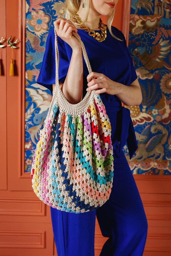 Granny Market Bag Crochet pattern by Rosina Northcott LoveCrafts