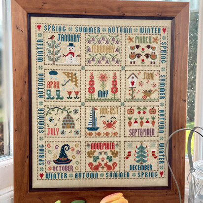 Historical Sampler Company Our Year Sampler - Downloadable PDF