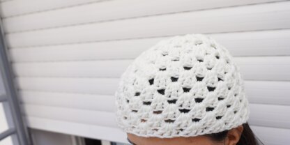 Granny stripes short beanie