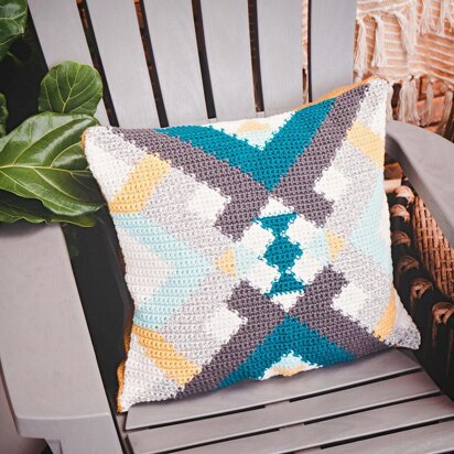 Crocheted Quilt Pillow Cover