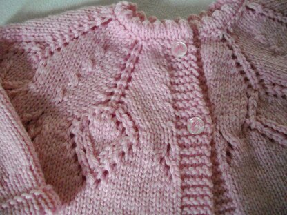 Sunray Yoke Baby Sweater (Knit)