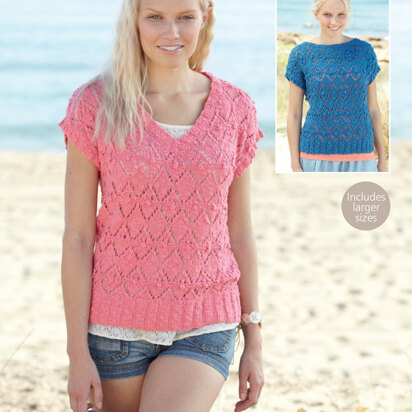 Tops in Sirdar Beachcomber Dk - 7282 - Downloadable PDF