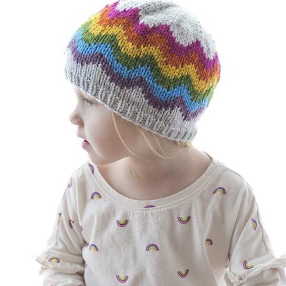 Rainbow Waves Hat