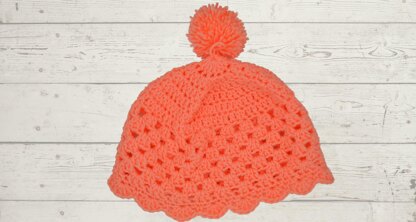 Peach Cluster Hat