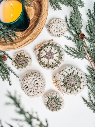 Hexagon Granny Ornaments