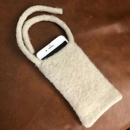 Felted Phone and Pencil Pockets