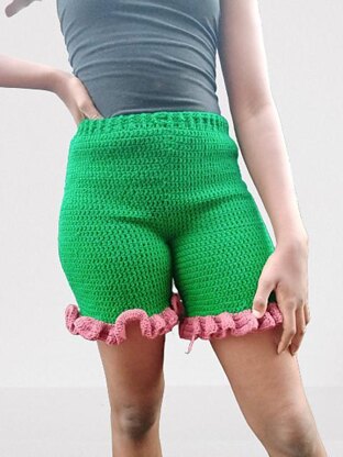 Crochet Ruffle Shorts 