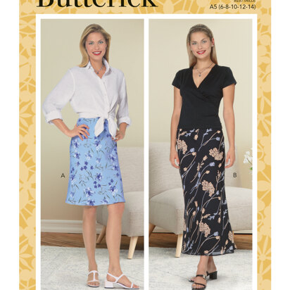 Butterick Misses' & Misses' Petite Bias A-Line Skirt B6799 - Sewing Pattern