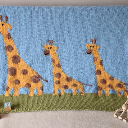 Giraffe Family Blanket