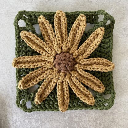 Rudbeckia Flower Granny Square