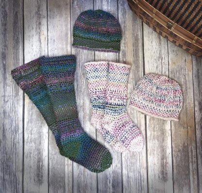 Rainbow Fish Beanie & Booties Bundle