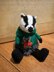 Badger Wearing (Christmas) Teddy Bear Jumper/Hoodie Terry’s Chocolate Orange Cover/Stuffed Decoration