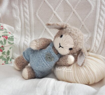 Baby Lamb knitting pattern, Flat Knitting