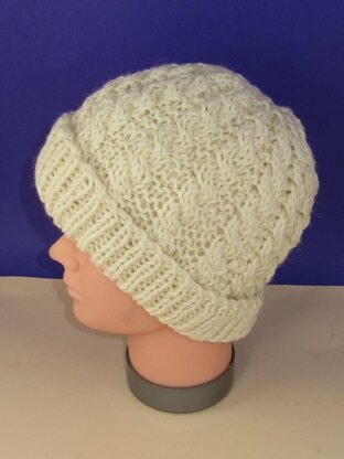 Easy Cable Chunky Unisex Beanie Hat