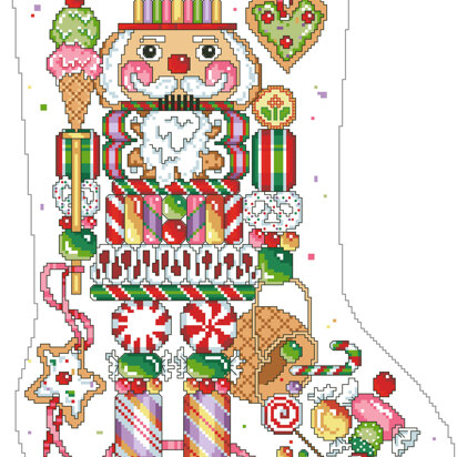 Candy Nutcracker Stocking - PDF