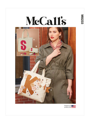 McCall's Tote, Zipper Case and Key Ring M8233 - Paper Pattern, Size One Size Only
