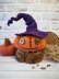 Pumpkin Hat Knitting Pattern 7.87" Tall for Halloween Gift