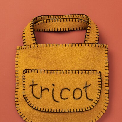 Felted "Tricot" Bag in Patons Classic Wool Worsted