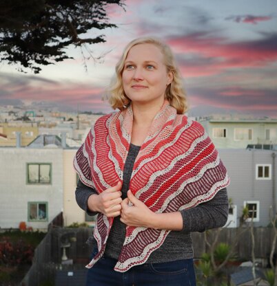 Late Sunset Shawl