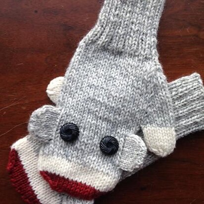 Silly Sock Monkey Mitts