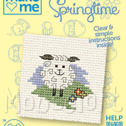 Mouseloft Make Me for Springtime Lamb Cross Stitch Kit - 64mm