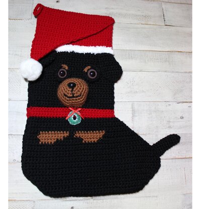 Rottweiler Christmas Stocking