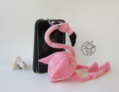 Keychain Pink flamingo