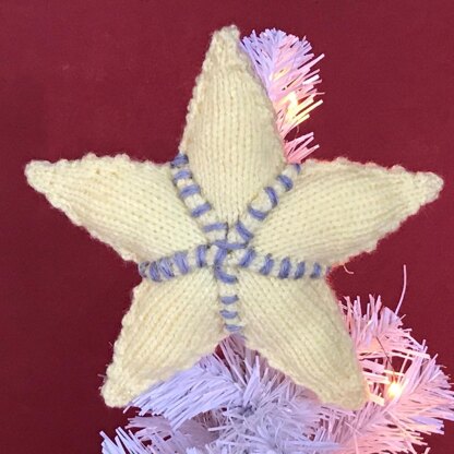 Christmas Star Tree Topper in Sirdar DK