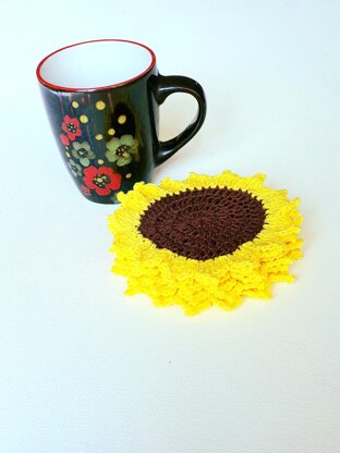 Sunflower coaster