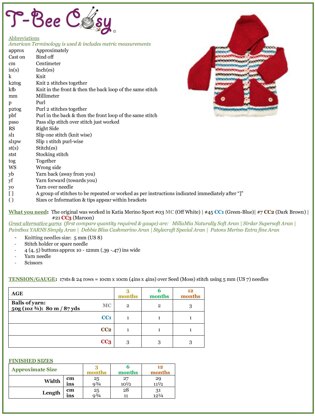 CHUNKY/Bulky  - At The Fair Cardigan Hoodie (3 to 12 month)