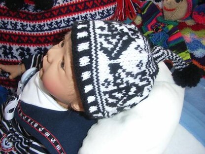 Zebra kids beanie