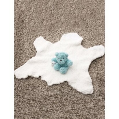 Bear Skin Rug in Bernat Pipsqueak - knitting pattern