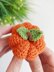 Crochet pumpkin baby rattle pattern