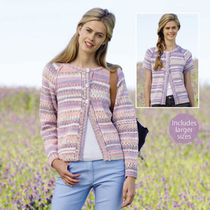 Long and Short Sleeved Cardigans in Sirdar Crofter DK - 7904 - Downloadable PDF
