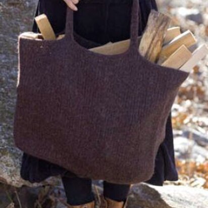 Felted Eco-Tote in Tahki Yarns Donegal Tweed - knitting pattern