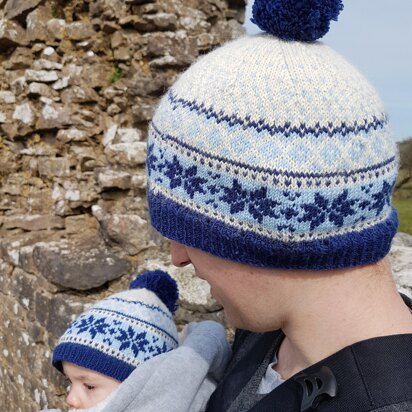 Eira Matching Fairisle Hat - knitting pattern