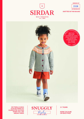 Children's Cardigan in Sirdar Snuggly Replay DK - 2528 - Leaflet