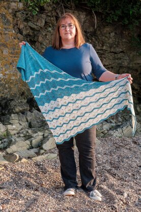 Frozen Lakes Shawl