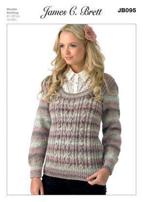 Sweater in James C. Brett Marble DK - JB095