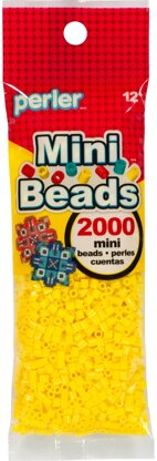 Perler Mini Perler Beads 2000/Pkg - Yellow