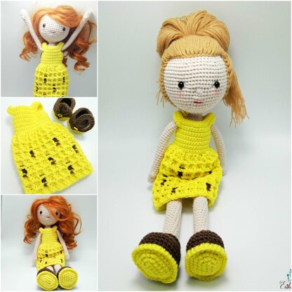 Dress Me Up doll and 6 outfits