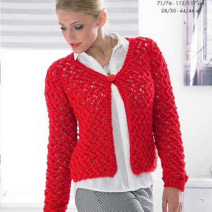 Cardigan and Sweater in King Cole Chunky - 4085 - Downloadable PDF
