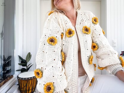 Sunflower cardigan