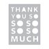 Hero Arts Fancy Dies - Thank You Message Cover Plate