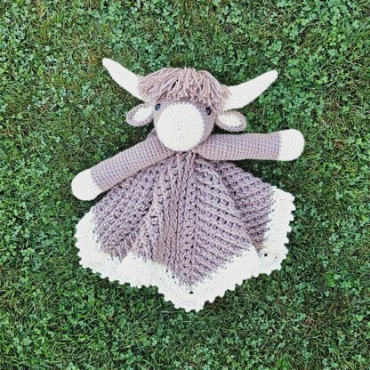 Highland Cow Baby Lovey Crochet Pattern