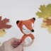 Crochet fox pattern rattle toy Amigurumi pattern baby teether